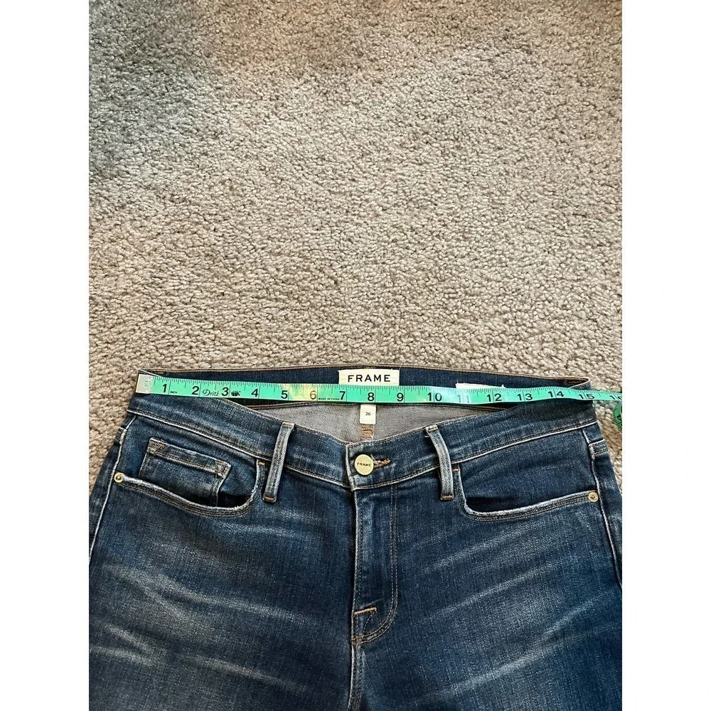 Frame me garçon mid rise distressed‎ jeans size 26